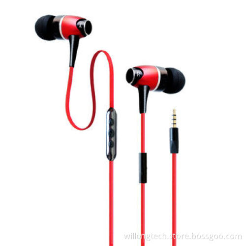 Colorful metallic ear-buds for MP3 player